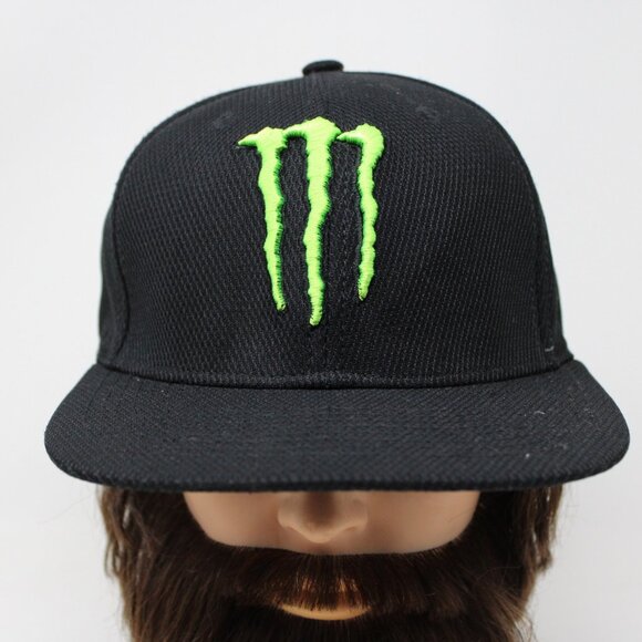 Monster Energy Hat Adult Snapback Black/Green Adjustable Polyester Baseball Cap - Picture 1 of 9